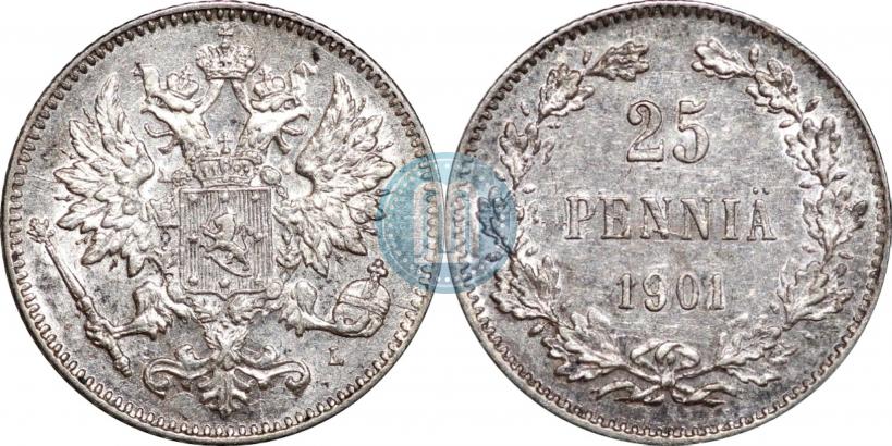 Picture 25 pennia 1901 year L 