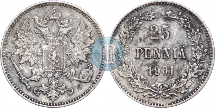 Picture 25 pennia 1901 year L 