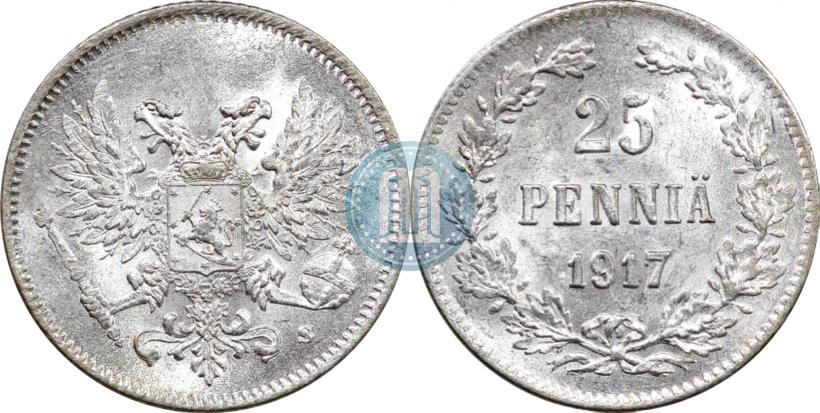 Picture 25 pennia 1917 year S 