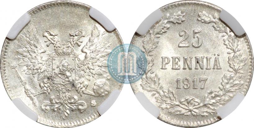 Picture 25 pennia 1917 year S 