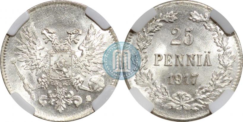 Picture 25 pennia 1917 year S 