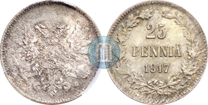 Picture 25 pennia 1917 year S 