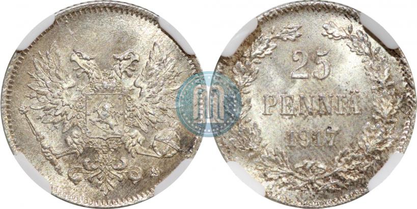 Picture 25 pennia 1917 year S 