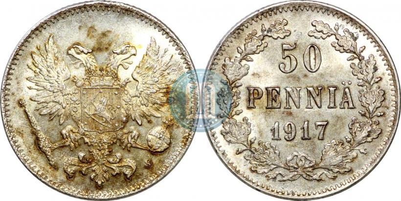 Picture 50 pennia 1917 year S 