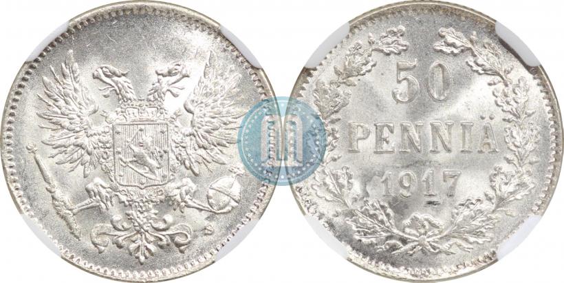 Picture 50 pennia 1917 year S 