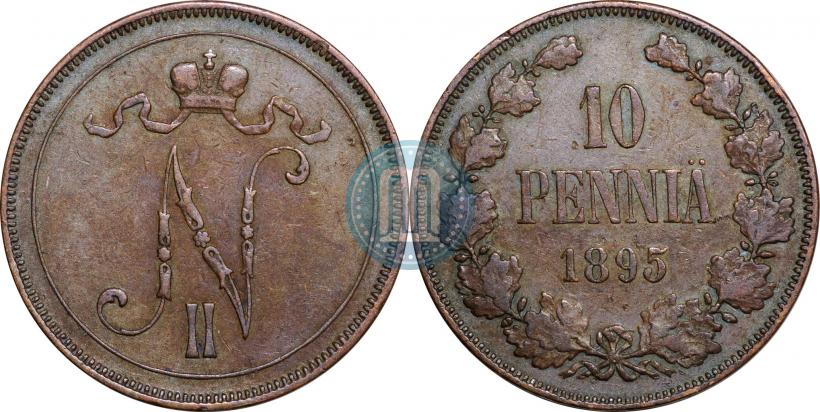 Picture 10 pennia 1895 year  