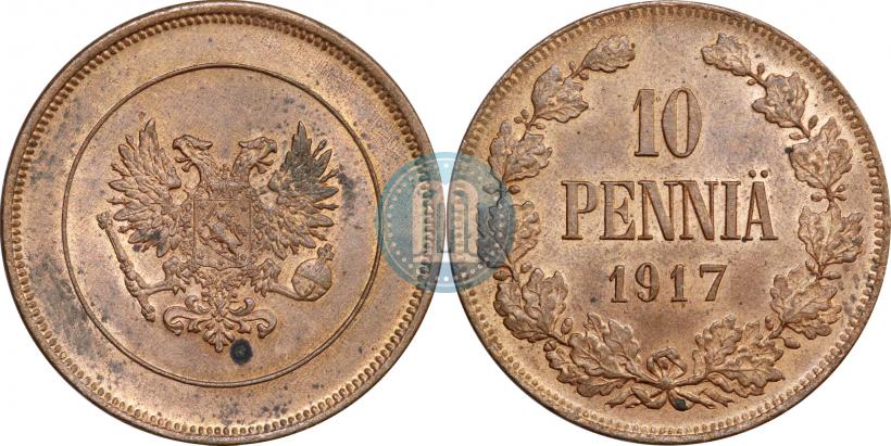 Picture 10 pennia 1917 year  