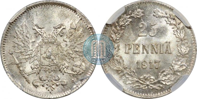 Picture 25 pennia 1917 year S 