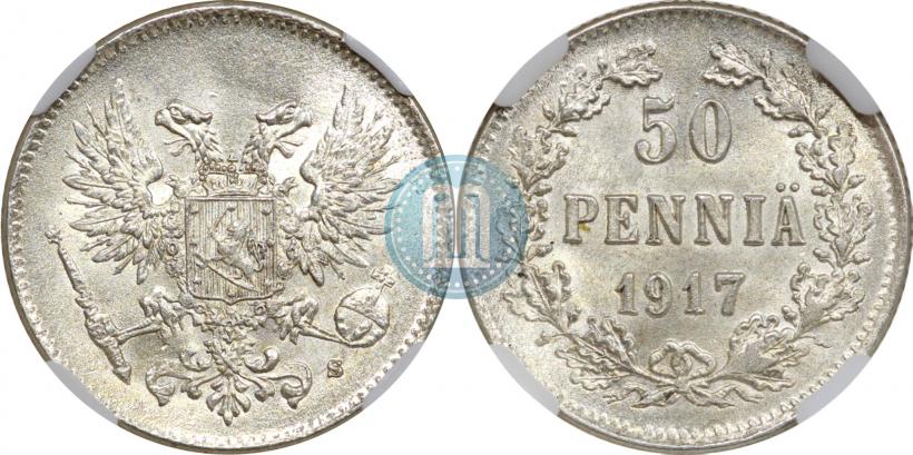 Picture 50 pennia 1917 year S 