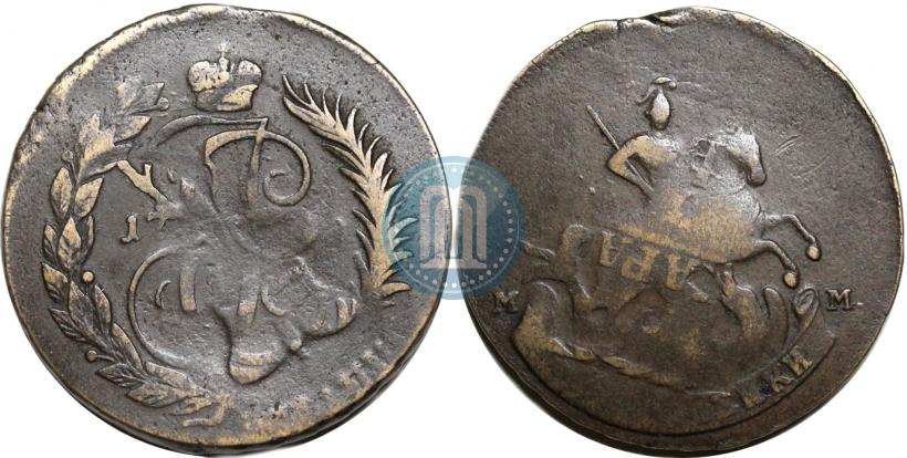 Фото 2 копейки 1795 года ММ 