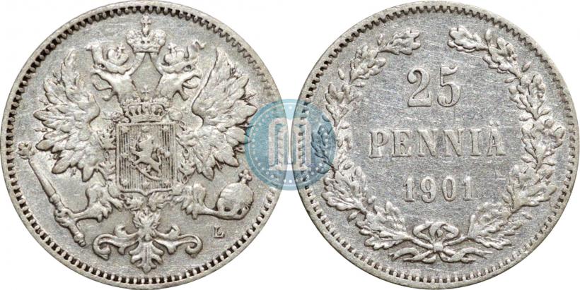 Picture 25 pennia 1901 year L 