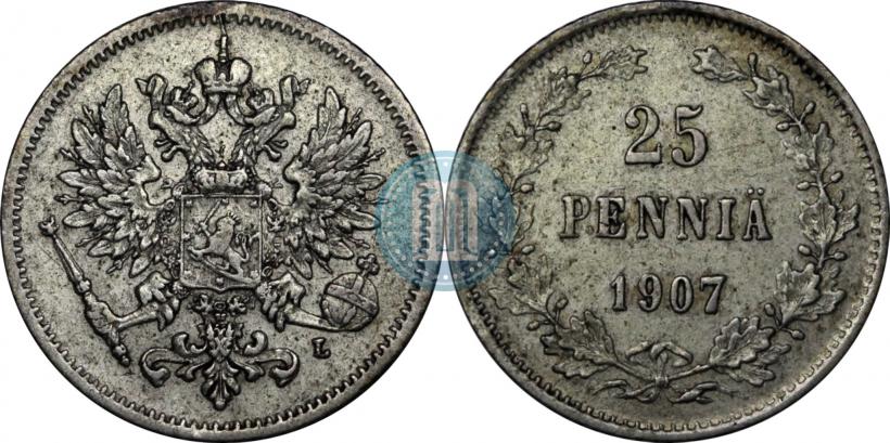 Picture 25 pennia 1907 year L 