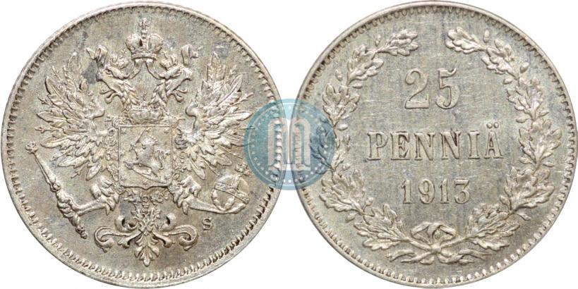 Picture 25 pennia 1913 year S 