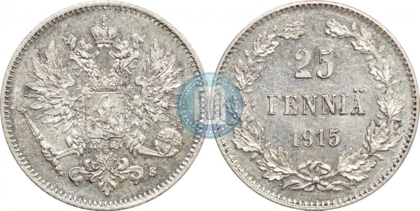 Picture 25 pennia 1915 year S 