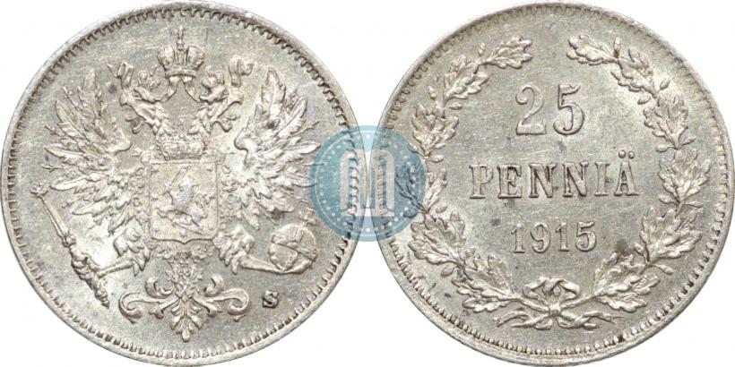 Picture 25 pennia 1915 year S 