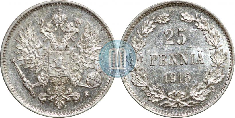 Picture 25 pennia 1915 year S 