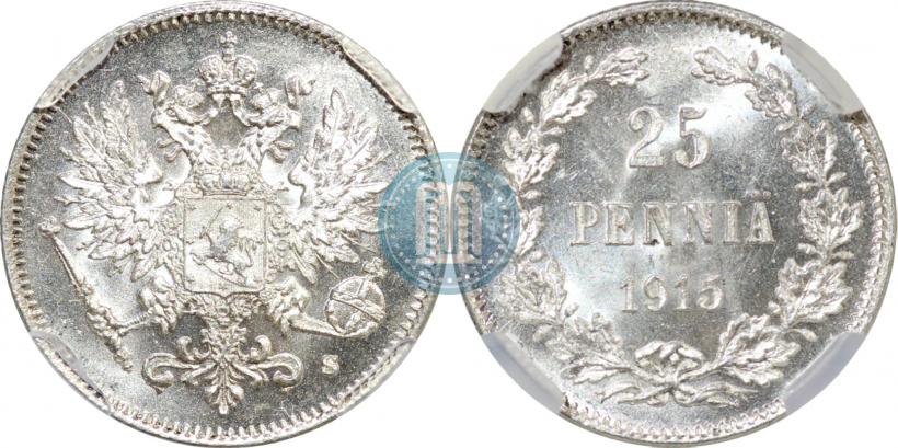 Picture 25 pennia 1915 year S 