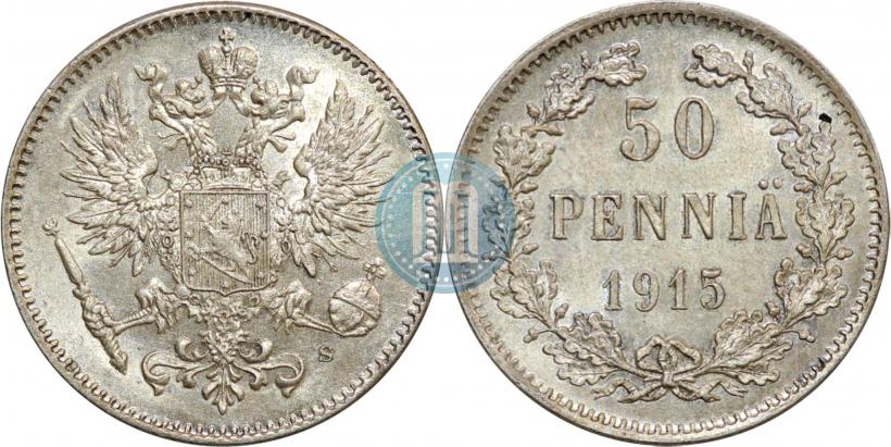 Picture 50 pennia 1915 year S 