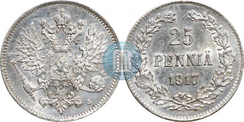 Picture 25 pennia 1917 year S 