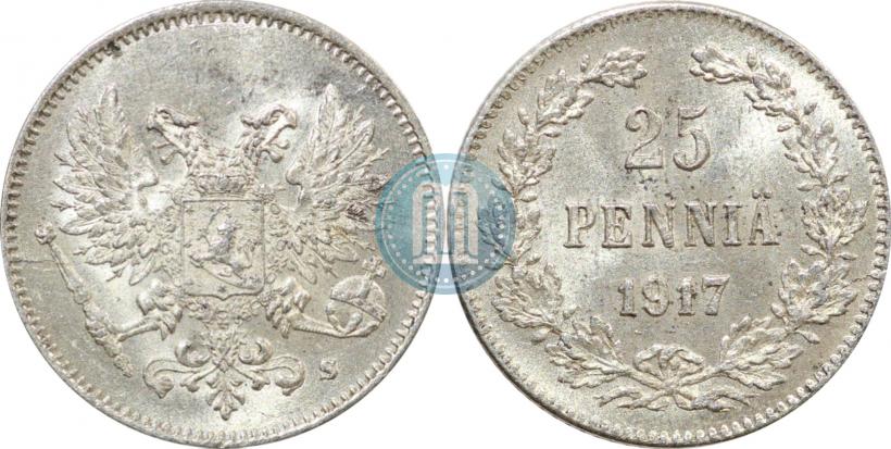 Picture 25 pennia 1917 year S 