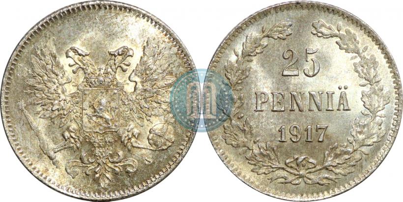 Picture 25 pennia 1917 year S 