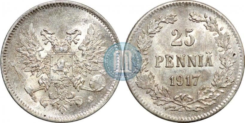 Picture 25 pennia 1917 year S 