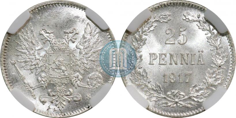 Picture 25 pennia 1917 year S 