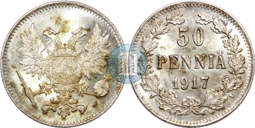 Picture 50 pennia 1917 year S 