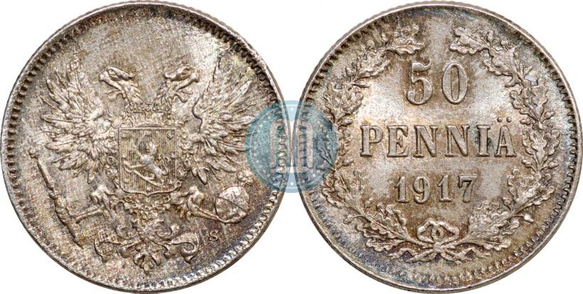 Picture 50 pennia 1917 year S 