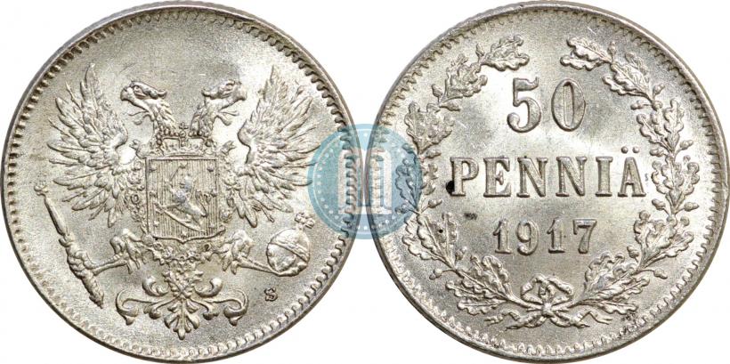 Picture 50 pennia 1917 year S 