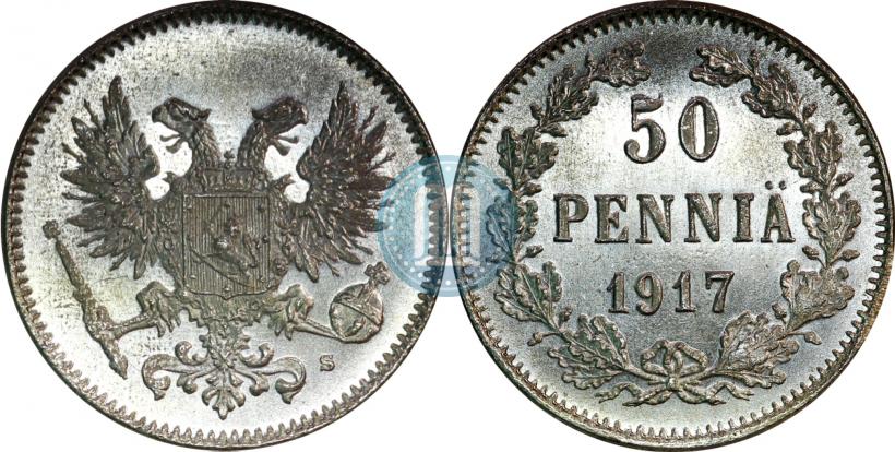 Picture 50 pennia 1917 year S 