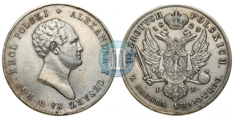 Picture 10 złotych 1823 year IB 