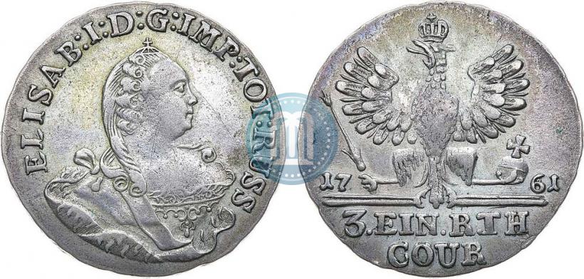 Picture 1/3 Thaler 1761 year  