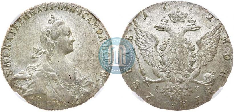 Picture 1 rouble 1772 year СПБ-ЯЧ-Т.I. 