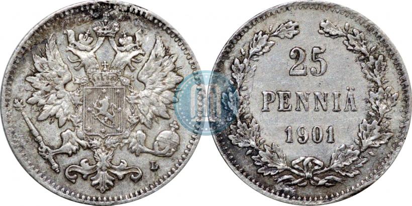 Picture 25 pennia 1901 year L 