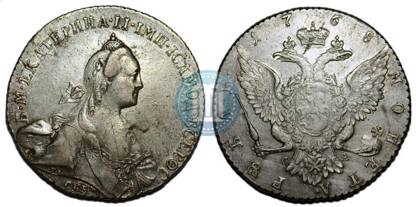 Picture 1 rouble 1768 year СПБ-СА 