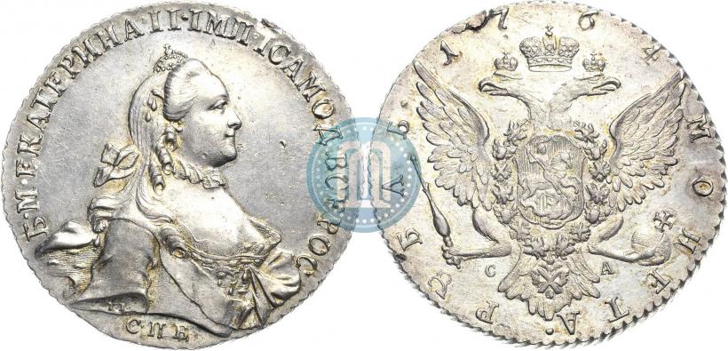 Picture 1 rouble 1764 year СПБ-СА 