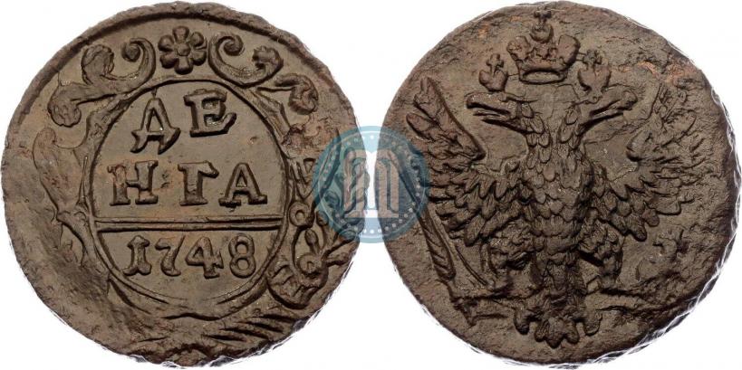 Фото Денга 1748 года  