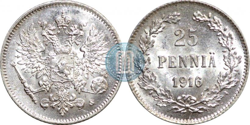 Picture 25 pennia 1916 year S 