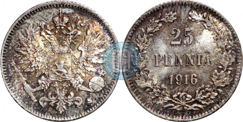 Picture 25 pennia 1916 year S 