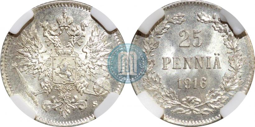 Picture 25 pennia 1916 year S 