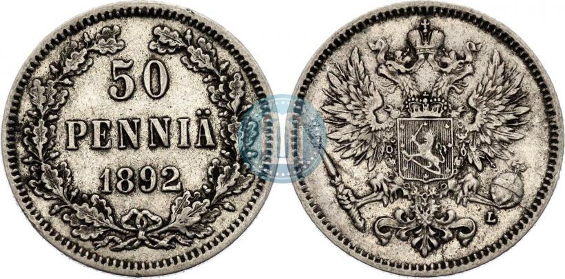 Picture 50 pennia 1892 year L 