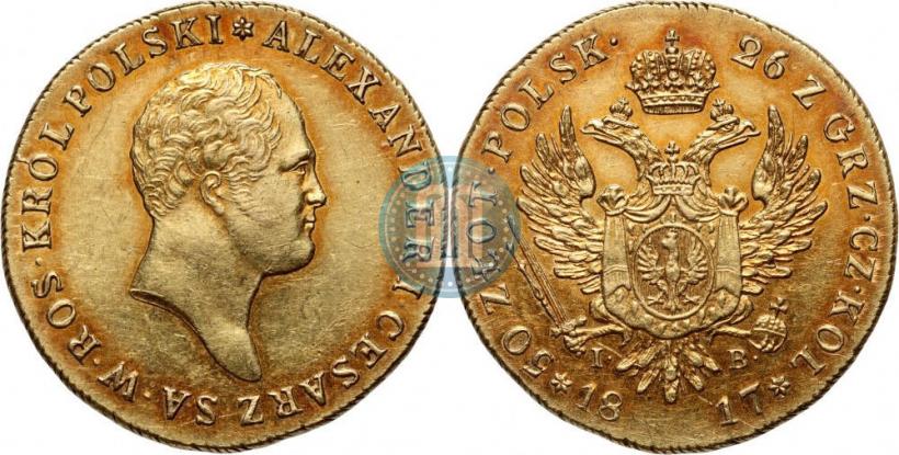 Picture 50 złotych 1817 year IB 