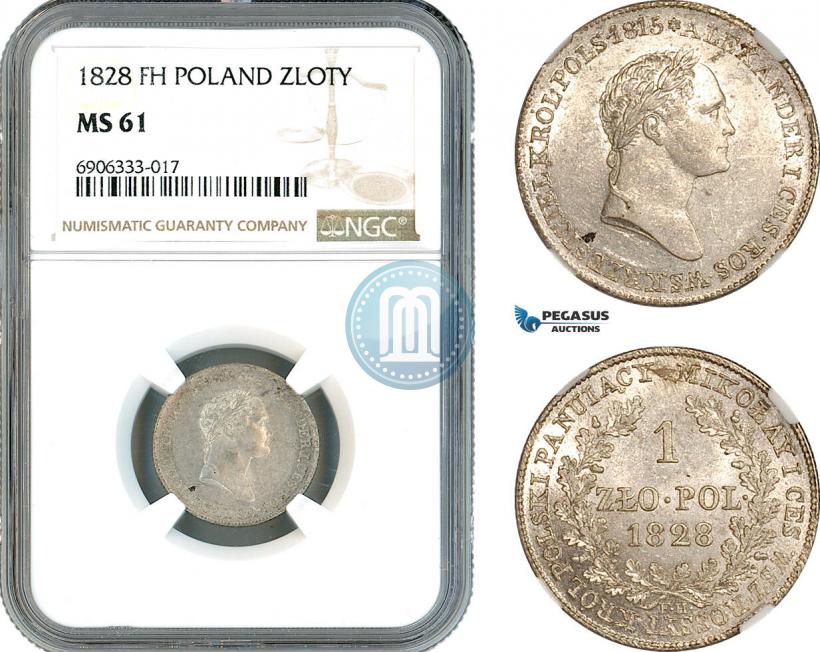 Picture 1 złoty 1828 year FH 