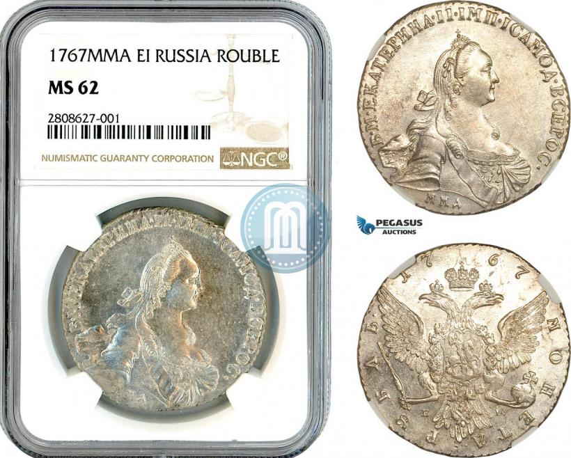 Picture 1 rouble 1767 year ММД-EI 