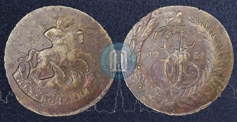 Фото 2 копейки 1788 года ММ 