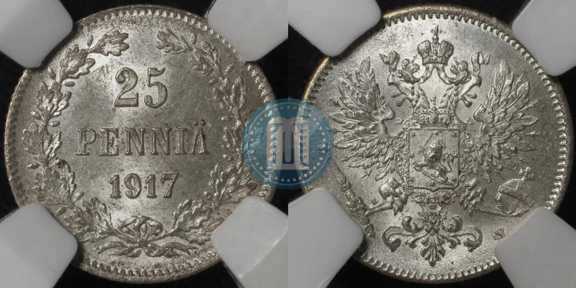 Picture 25 pennia 1917 year S 