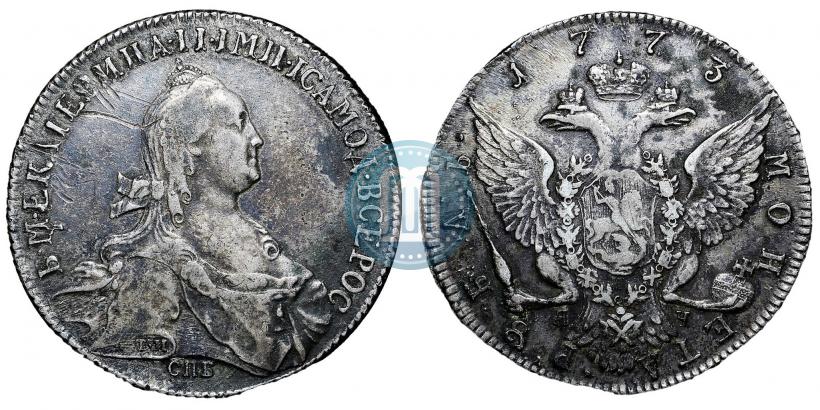 Picture 1 rouble 1773 year СПБ-ЯЧ-Т.И. 