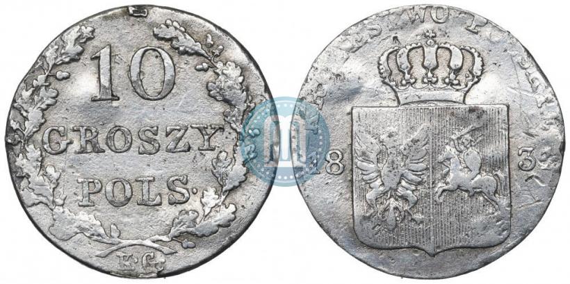 Picture 10 groszy 1831 year KG "Polish uprising"