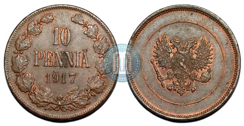 Picture 10 pennia 1917 year  